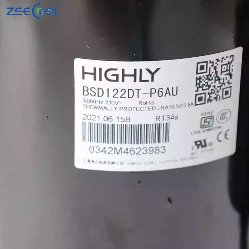BSD122DT-P6AU BSD122DV-H3BD1BSD104DV-H3AX BSD156DV-H3AX for Hit-achi Highly Ac Compressor 220-240V~50Hz R134a Rotary Compressor