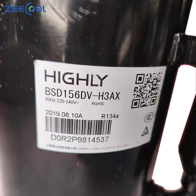 BSD122DT-P6AU BSD122DV-H3BD1BSD104DV-H3AX BSD156DV-H3AX for Hit-achi Highly Ac Compressor 220-240V~50Hz R134a Rotary Compressor
