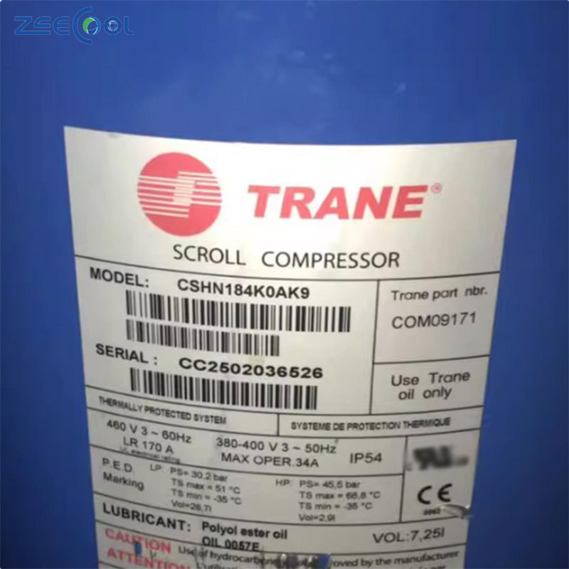 Factory Supply CSHN315K0BKM CSHN315K0AK9 CSHN250J0AK9 CSHN184K0AK9 Tra-ne air Conditioning Refrigeration Compressor