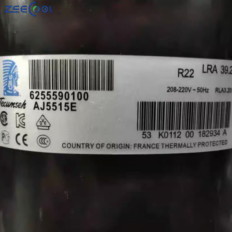 Manufacturer Supply AJ5515E AJ5519E TAJ5515E AJ5512C Original French Tecum-seh Compressor for Refrigerator & Freezer