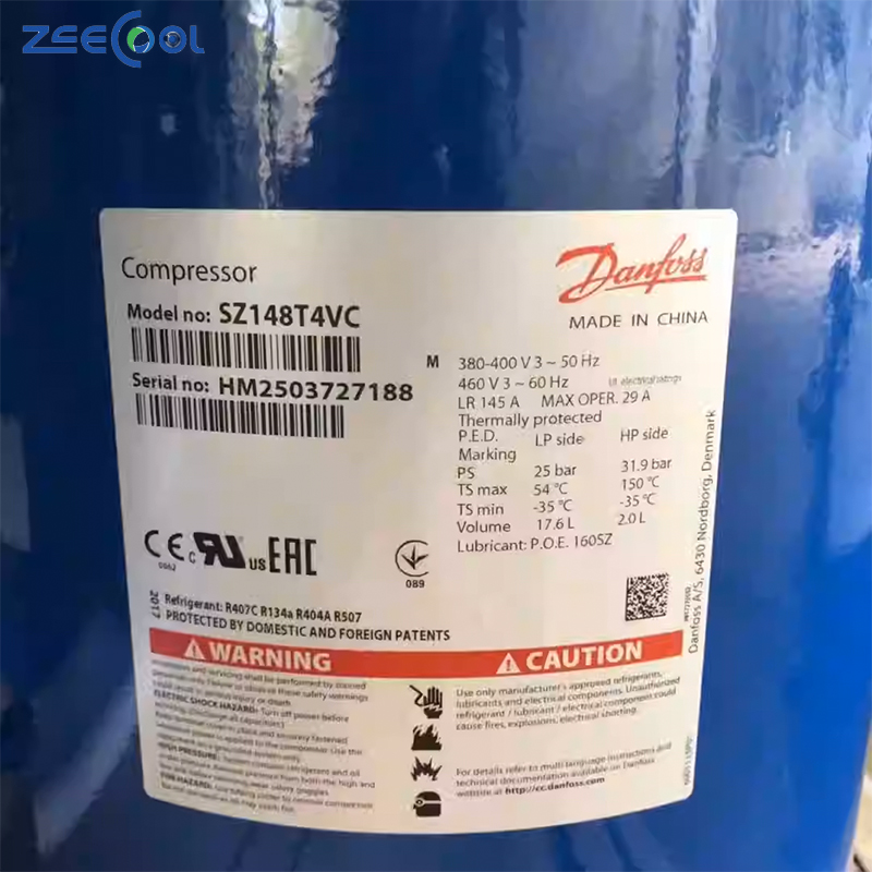 Scroll Compressor Air Conditioner Compressor Dan-foss Refrigeration Compressor SM148T4VC SM161T4VC SZ148T4VC SZ161T4VC