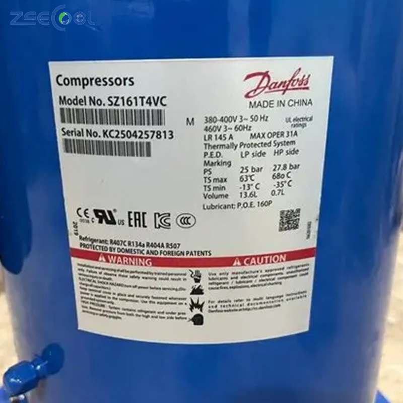 Scroll Compressor Air Conditioner Compressor Dan-foss Refrigeration Compressor SM148T4VC SM161T4VC SZ148T4VC SZ161T4VC