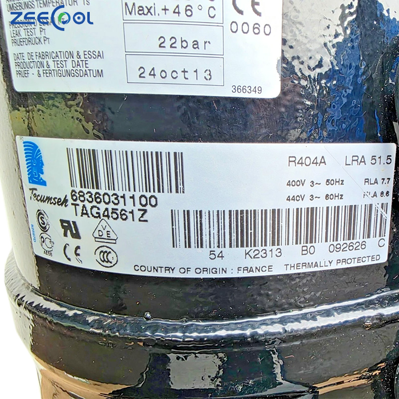 Factory Supply Air Conditioner Refrigerator Tecum-seh Compressor Piston Compressors R404A TAG4561Z TAG4546T TAG4573T TAG4561T