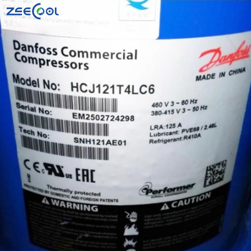 Dan-foss Scroll Compressor HLJ083T4LC8 HCJ091T4LC6 HCJ106T4LC6 HCJ121T4LC6 HLH061T4LC6 HLJ083T4LC6 HCJ105T4LC6