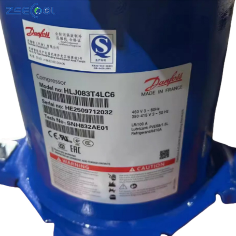 Dan-foss Scroll Compressor HLJ083T4LC8 HCJ091T4LC6 HCJ106T4LC6 HCJ121T4LC6 HLH061T4LC6 HLJ083T4LC6 HCJ105T4LC6