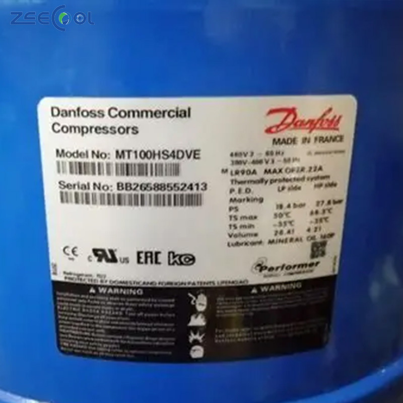 Wholesale Dan-foss Reciprocating Compressor Piston Refrigeration Compressor low-temperature compressor MT100HS4DVE MT100HS4EVE