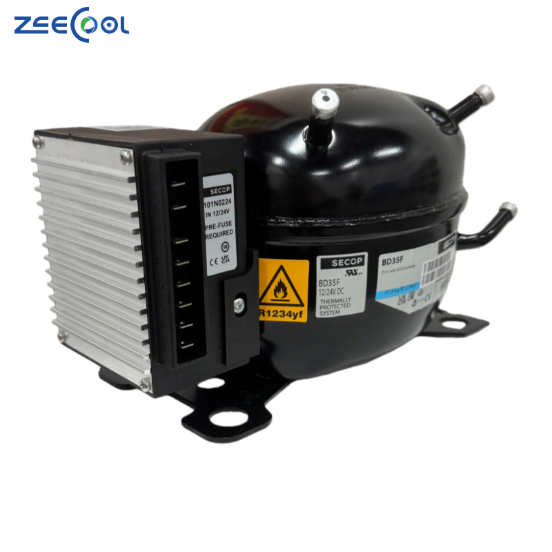 Hot New Refrigeration Heat Exchange Parts Se-cop 12/24V Dc Refrigeration Compressor R134 BD35F BD50F BD80F for Refrigerator