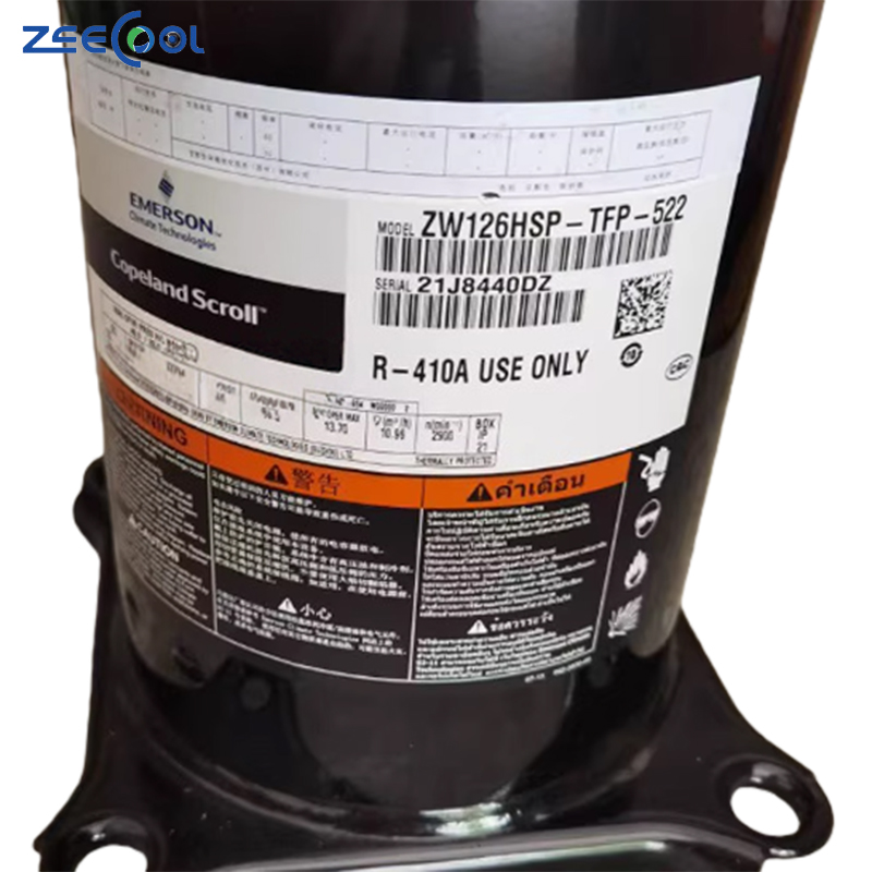 Wholesale Hot New Cope-land R410A Scroll Compressor ZW126HSP-TFP-522 6HP Compressor for Heat Pump
