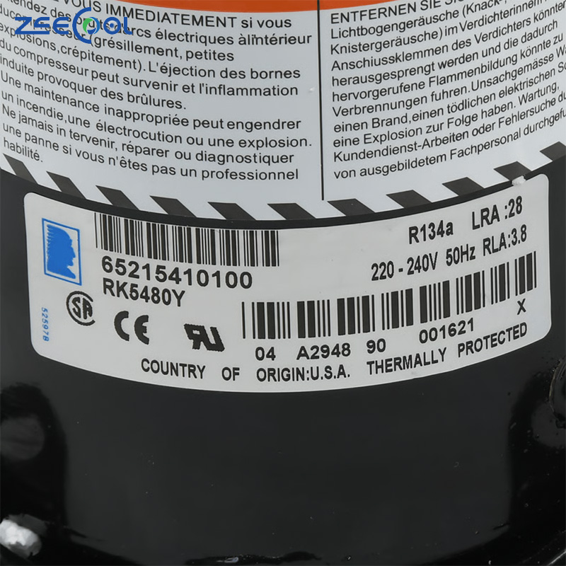 Air Conditioning Tecu-mseh Hermetic Compressor 220-240V 50HZ R134a Rotary Compressor RK5512Y TRK5450Y RK5480Y TRK5480Y TRK5512Y
