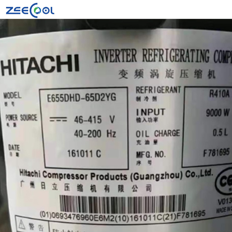 Factory Supply Wholesale Dc Inverter Scroll Compressor Refrigeration Hita-chi Compressor AA50PHDG E655DHD-65D2Y AA55PHDG