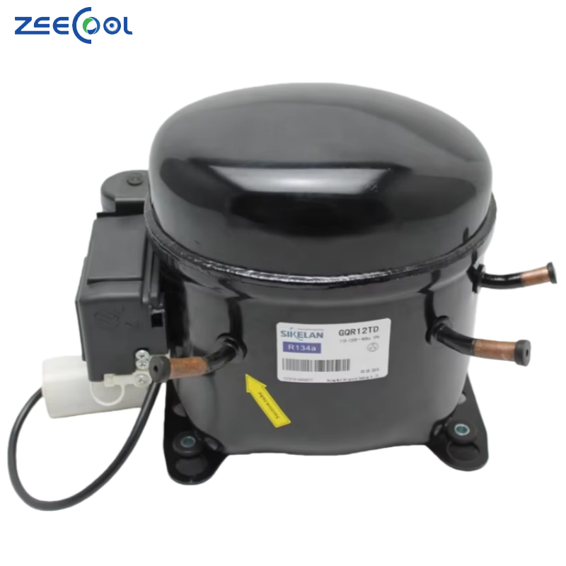 New MQ-GQR12TD Hermetic Reciprocating Compressor Fridge Freezer 4521BTU R134a 50-60Hz High Efficiency for Sikelan