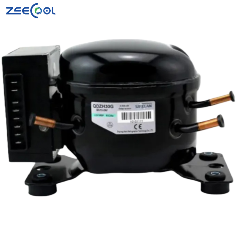 QDZH30G 12V-24V Freezer Compressor R134A Refrigerator Compressor DC Refrigeration Compressor for Cooling Systems