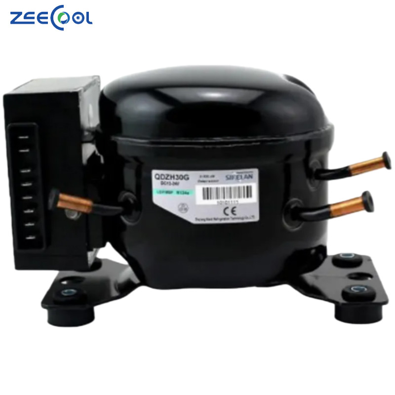 QDZH30G 12V-24V Freezer Compressor R134A Refrigerator Compressor DC Refrigeration Compressor for Cooling Systems