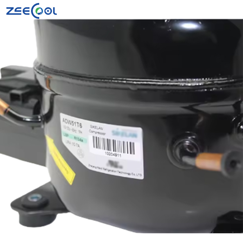 High Quanlity Hermetic Refrigeration SIKELAN 110-120V R134A 1/5 hp ADW51T6 Freezer Compressor Refrigerator Compressor