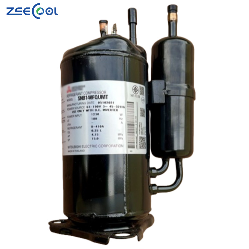 Fast Shipping Mitsubishi SNB140FQUMT AC Rotary Compressor R410A Refrigeration for air Conditioning