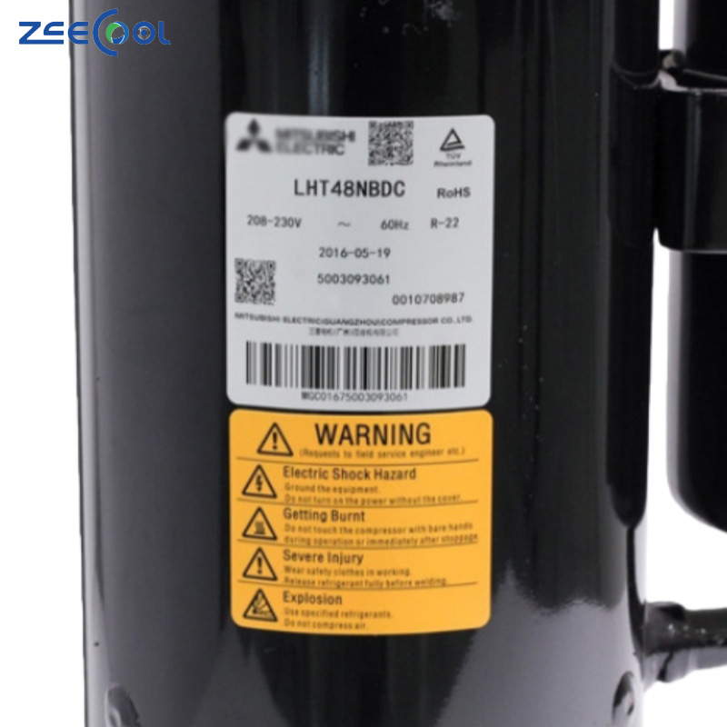 Wholesale for Mitsubishi LHT48NBDC 220 DC Inverter Compressor R22 Rotary Compressor for Air Conditioning