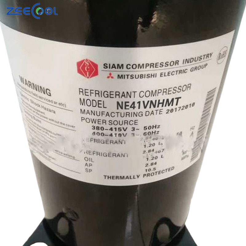 For MITSUBISHI NE41VNHMT NE44VNHMT R407C 220-240V Refrigeration Rotary Compressor for Cooling & Heat Pump Systems
