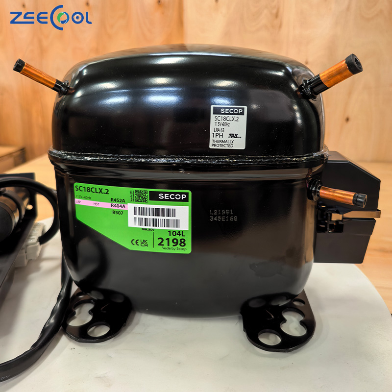 SC12CLX.2 SC15CLX.2 SC18CLX.2 SC18MLX 115V Fridge Compressor Freezer Compressor SCECOP R404 Refrigeration Compressor