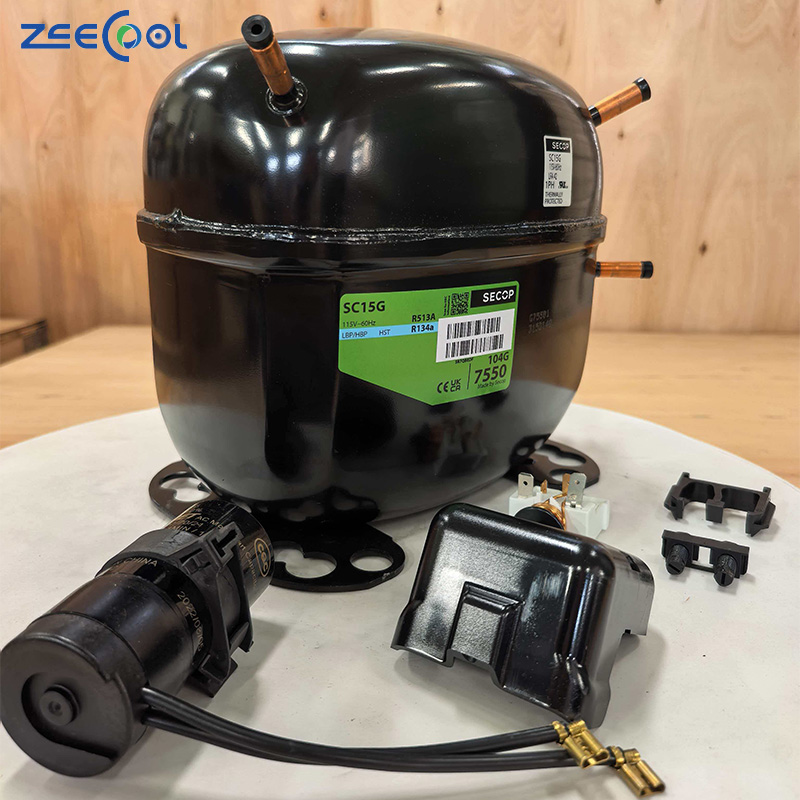 For Original Secop SC10G SC12G SC15G SC18G SC21G Refrigerator Refrigeration Compressor 115V/60Hz R134a Refrigeration Equipment