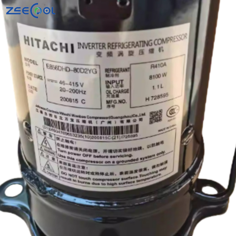 Factotry Wholesale for HITACHI R410A E705DHD-72D2YG Scroll Compressor DC Inverter Compressor Refrigeration Compressor
