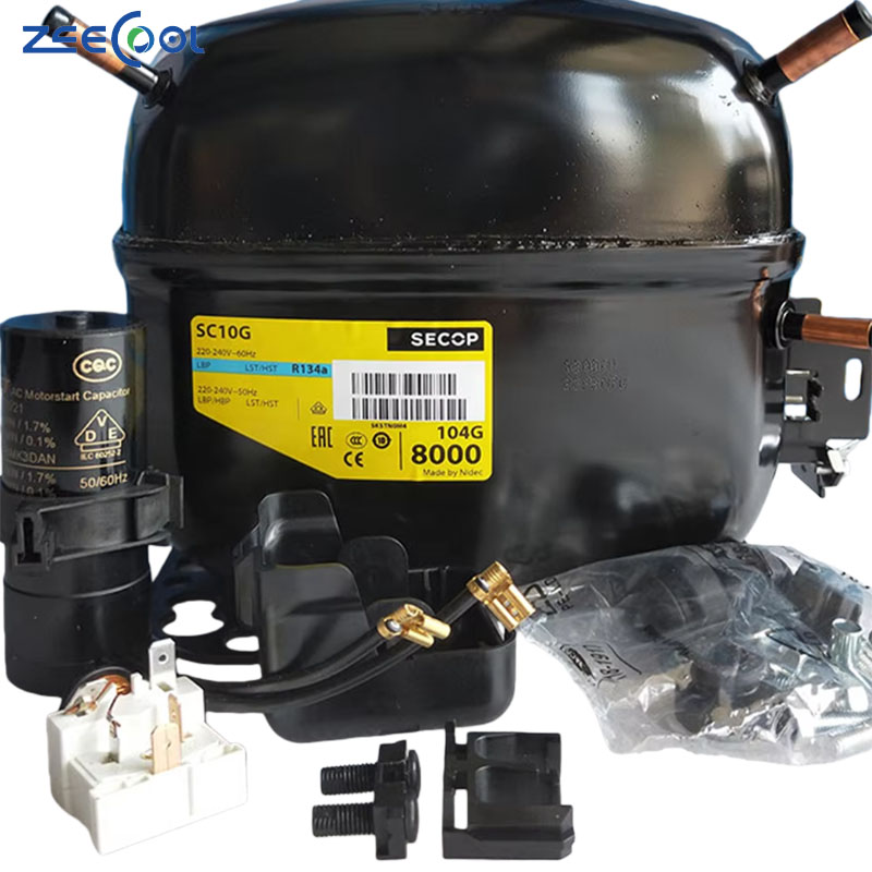 Factory Supply New Freezer Compressor SC10CL SC10C SC10D SC10G Refrigerator Parts R134A Refrigeration Compressor for Secop