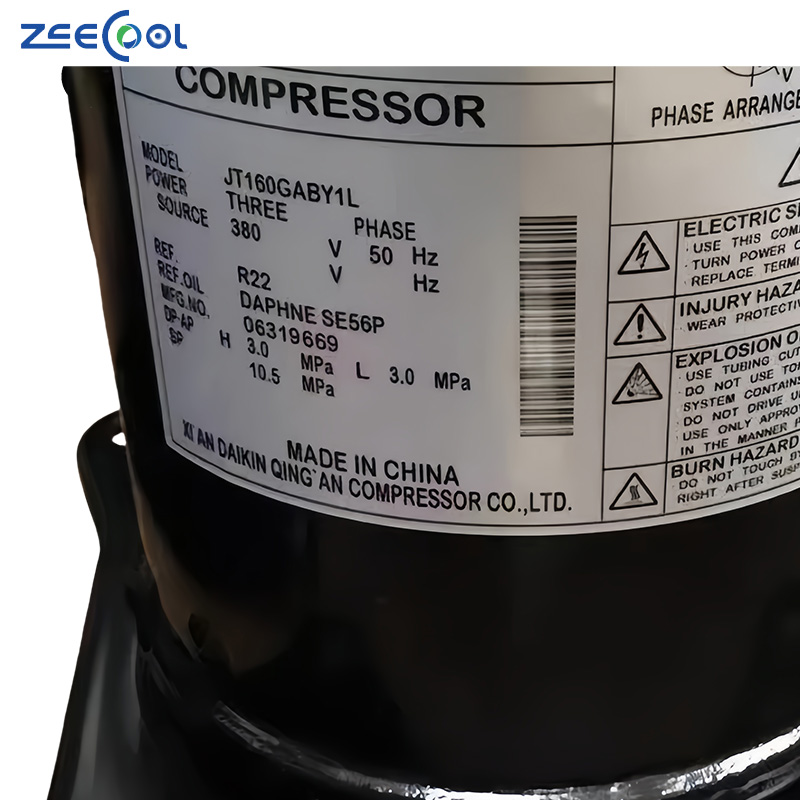 High-efficiency JT160GABY1L Inverter Scroll Air Conditioner 3 Phase 380V 50hz 5HP Refrigeration Compressor for DAIKIN