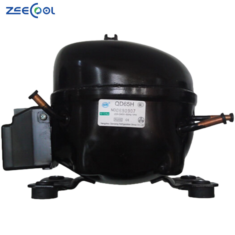 New Fridge Parts Piston Compressor R134a 1/2 1/3 1/4 1/5 1/6 hp QD65H 220-240V 50hz R134a Refrigeration Compressor for WANSHENG