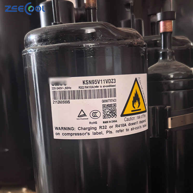 High Cost Effective Brand New Rotary Compressor KSN89V11VDZ3 KSN95V11VDZ3 220-240V R32 / R410 Refrigeration Compressor for GMCC