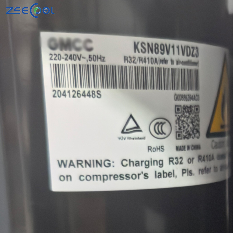 High Cost Effective Brand New Rotary Compressor KSN89V11VDZ3 KSN95V11VDZ3 220-240V R32 / R410 Refrigeration Compressor for GMCC