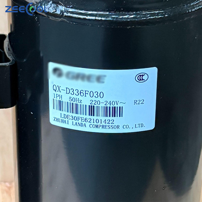 High Quality QX-D336F030 Rotary Compressor 220-240V 50Hz R22 air Conditioner Refrigeration Compressor for GREE
