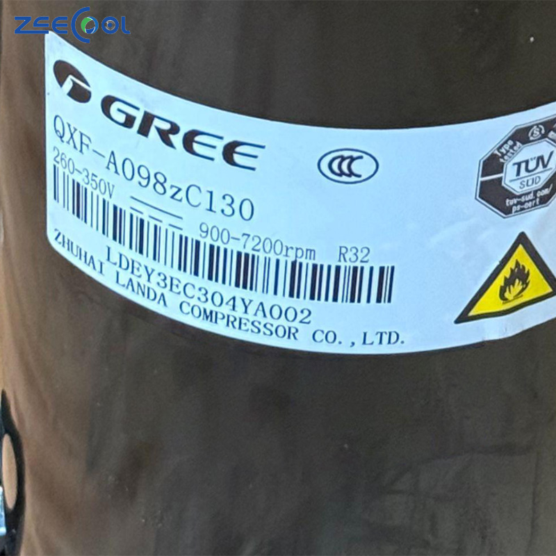 Factory Direct Sale NEW Inverter Compressor QXF-A098zC130 QXF-A098zC170 QXF-A103zC170A R32 Refrigeration Compressor for Gree