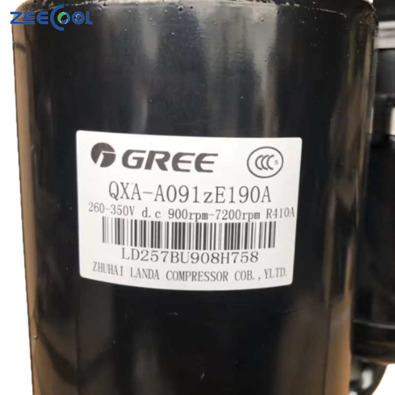 Factory Hotsale R410a Inverter Rotary Compressor QXA-A091zE190A 260-350V Air Conditioner Refrigeration Compressor for Gree Landa