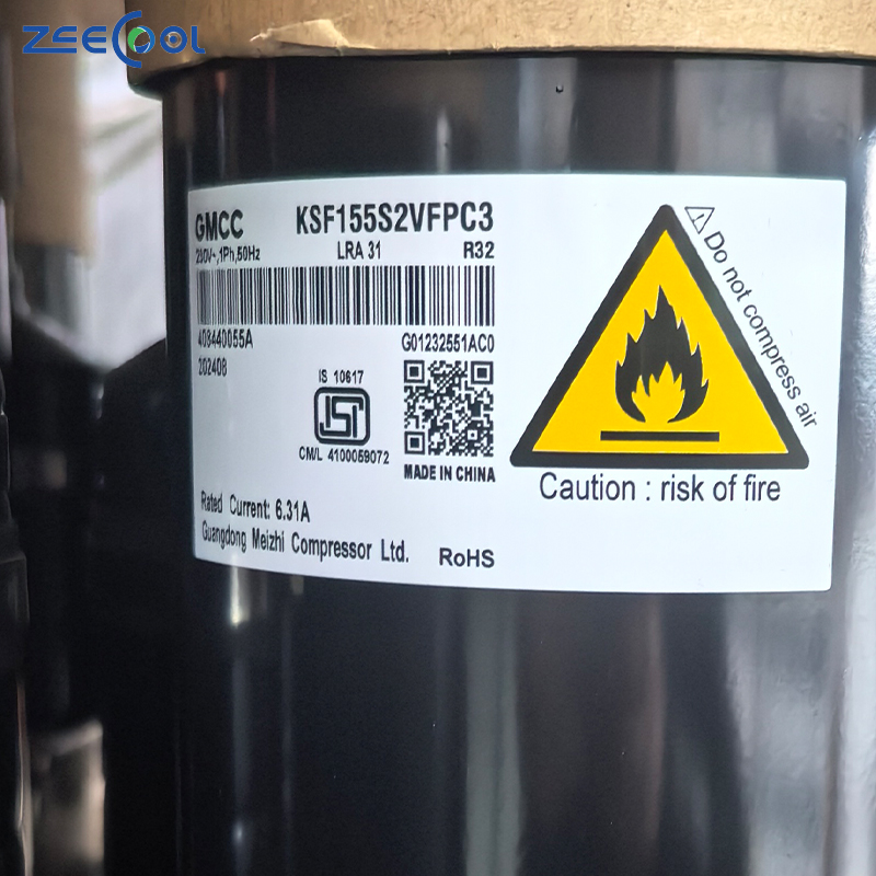 Wholesale High-Efficiency Rotary Compressor 230V 50HZ 1PH KSF155S2VFPC3 air Conditioner Refrigeration Compressor for GMCC