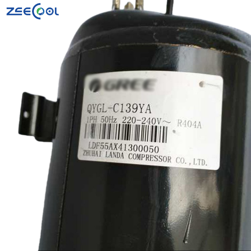 Horizontal Rotary Compressor QYGL-C139YA QYGL-D238Y130 QYGL-F36YA air Conditioner R404A Refrigeration Compressor for GREE