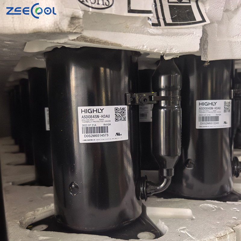 Hotnew Factory Price Brand New R410A Rotary Compressor ASD084SN-H3AU 230V Air Conditioning Refrigeration Compressor for High-ly