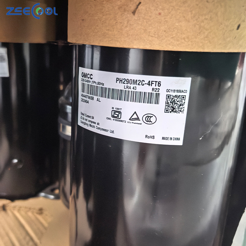 High-Efficiency Rotary Compressor PH290M2C-4FT1 PH290M2C-4FT6 Air Conditioner 220-240V R22 Refrigeration Compressor for GMCC