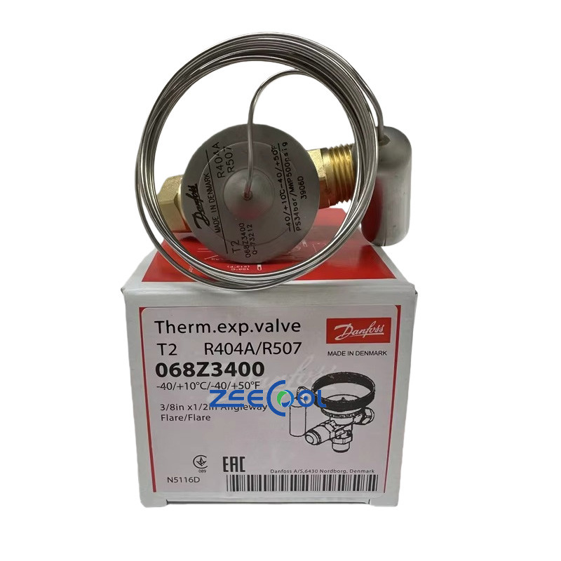 New R404A/R507 T2 068Z3400 068Z3403 Refrigeration Heat Exchange Parts Freezer Cold Storage Thermal Expansion Valves for DAN-FOSS