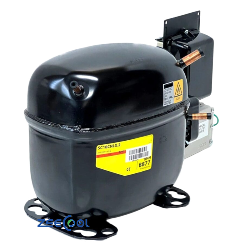 SECOP SC21CNLX.2  Hermetic Piston Refrigeration Compressor for Air-cooled Systems in Small Commercial Refrigerators and Freezers