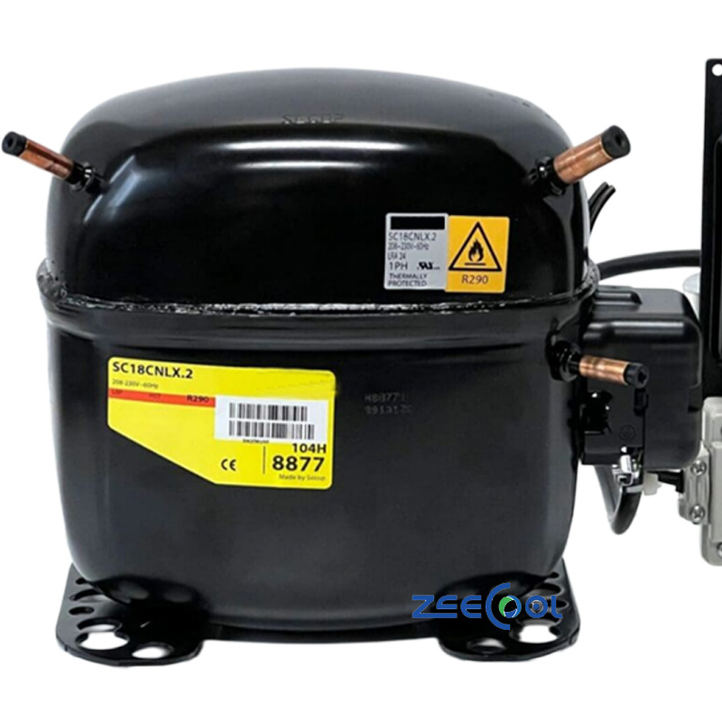 SECOP SC21CNLX.2  Hermetic Piston Refrigeration Compressor for Air-cooled Systems in Small Commercial Refrigerators and Freezers