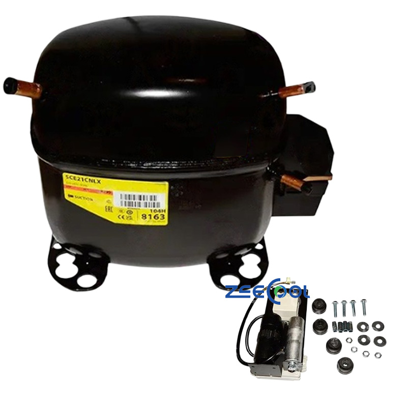 SECOP SCE15CNLX Hermetic Piston Refrigeration Compressor for Small Freezers Cold Cabinets and Air Cooling Systems Applications