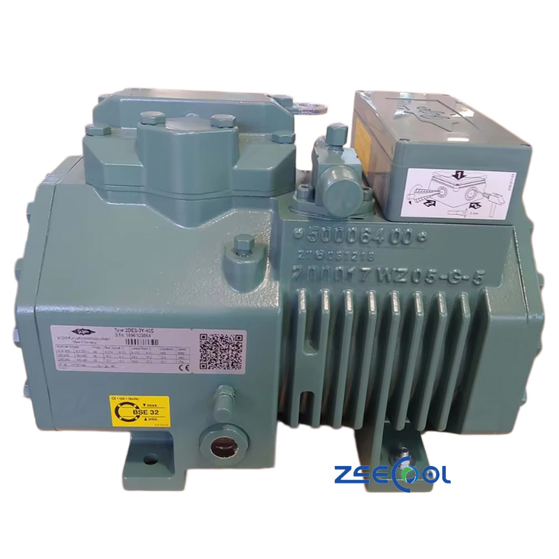 Bitzer 2DES-3Y-40S Semi-hermetic Refrigeration Compressor Used to Small to Medium-sized Commercial Refrigeration Systems
