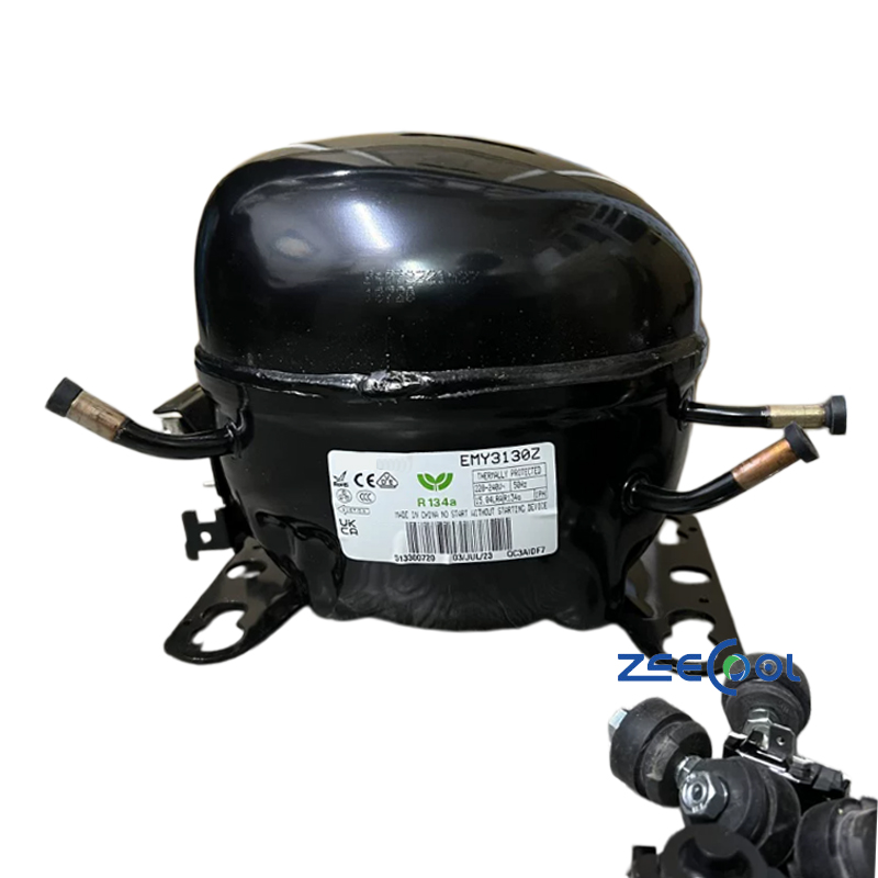 Embraco Hermrtic Piston EMS6170Z EMY3130Z Compressor 1HP R134A Applicable for Freezers Refrigerators and Beverage Coolers