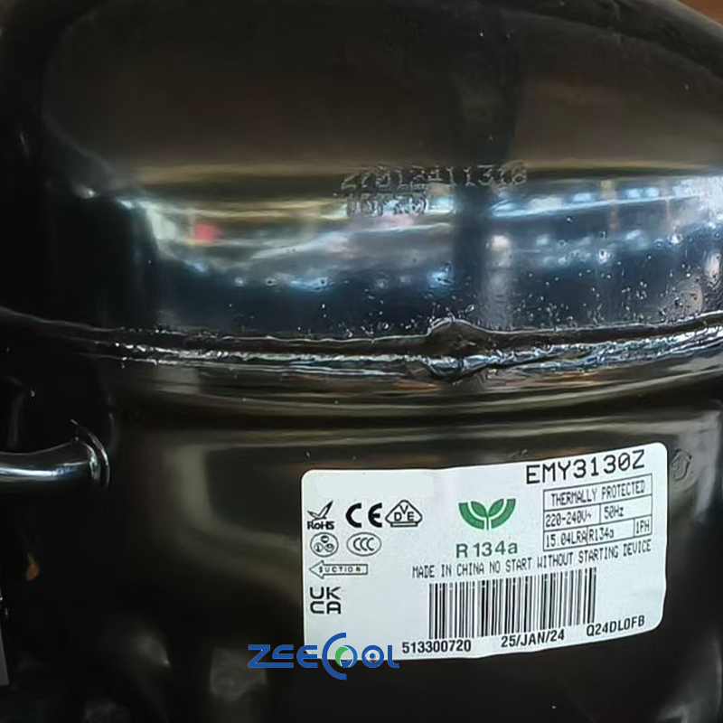 Embraco Hermrtic Piston EMS6170Z EMY3130Z Compressor 1HP R134A Applicable for Freezers Refrigerators and Beverage Coolers