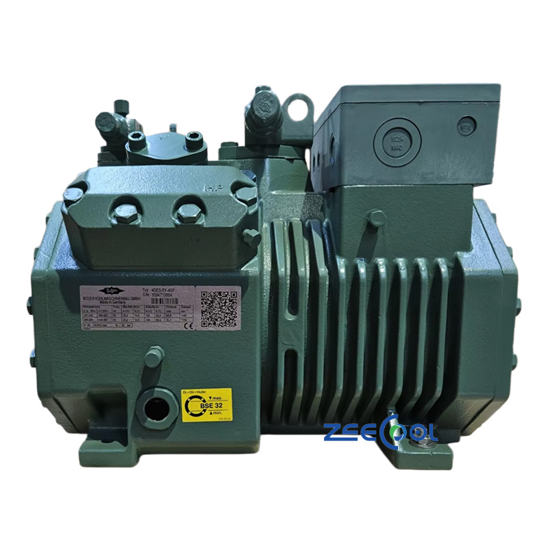 Bitzer Semi Hermetic Piston Refrigeration Compressor 4DES-7Y 4TES-9Y 4DES-5Y 4TES-12Y Air-Cooled Condensing Unit for Cold Rooms