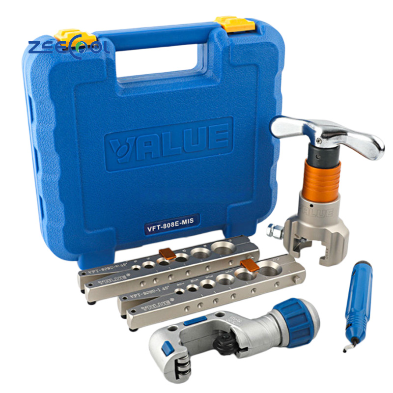 VALUE Favorable Price VFT-808E-MIS Manual and Drill Powered Flaring Tool Refrigeration Pipe Expander for HVAC  Air Conditioning