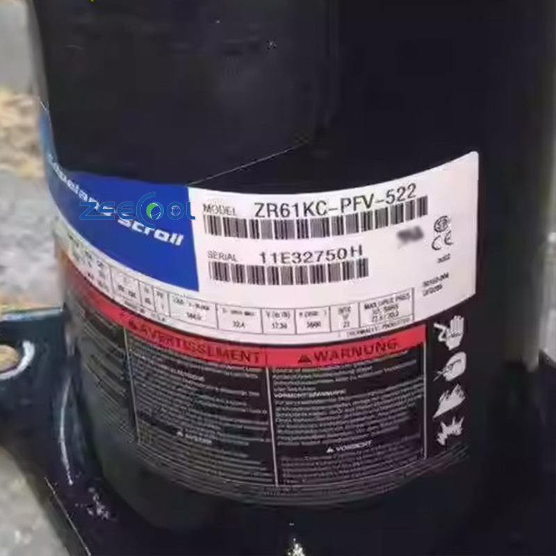 Cope-land ZR36K3-PFV-522 ZR36KC-PFV-522 Scroll Compressor Refrigeration Compressor Application for Industry Air-cooled Systems
