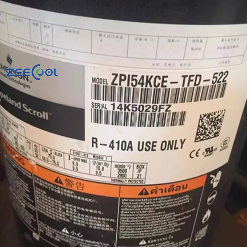 Cope-land ZPI54KCE-TFD-522 Inverter Scroll Refrigeration Compressor Application to Central air Conditioning Marine Unit