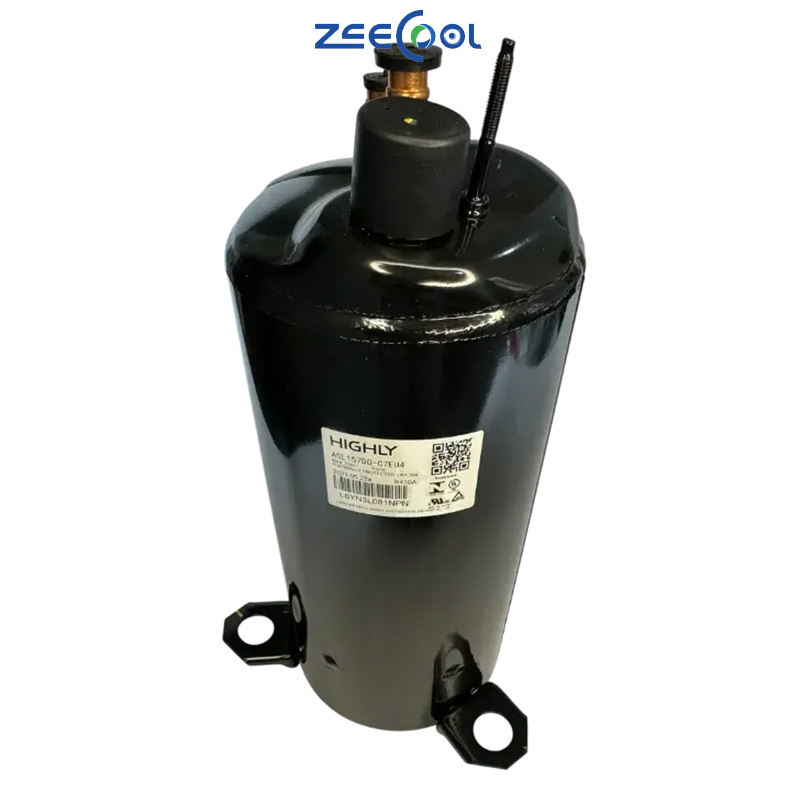 HIGH-LY ASL157DG-C7EU4 Vertical Rotary Refrigeration Compressor Application to Household Air-cooled System and Cold Room Storage