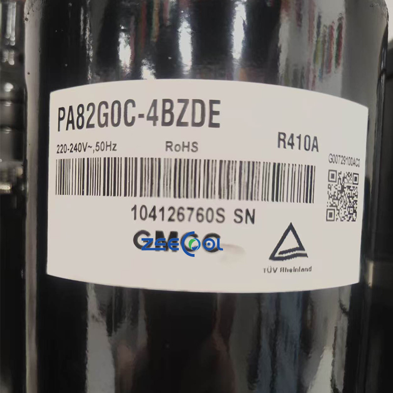 GM-CC PA82G0C-4BZDE Rotary Refrigeration Compressor Application to Commercial Ice Machines and Heat Pump Systems