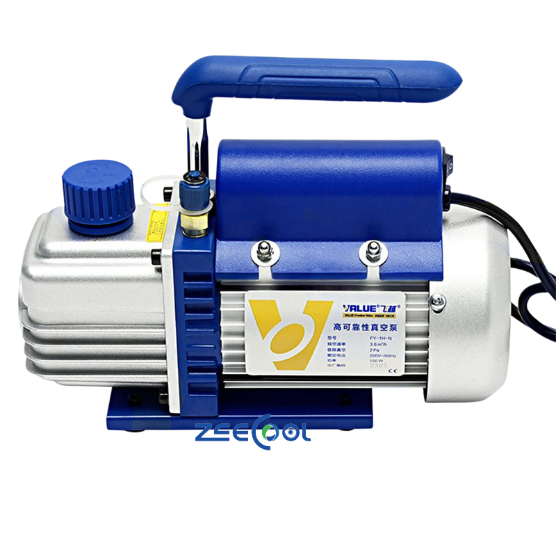 VALUE FY-1H-N Small Rotary Vane Vacuum Pump, Single and Dual Stage Design for HVAC Refrigeration and Oil Transfer Applications